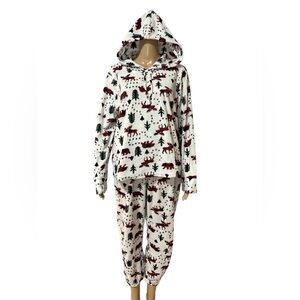 Cozy Kids Pajamas with Moose Print